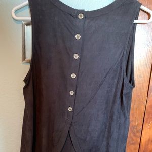 Tank top, button up the back.